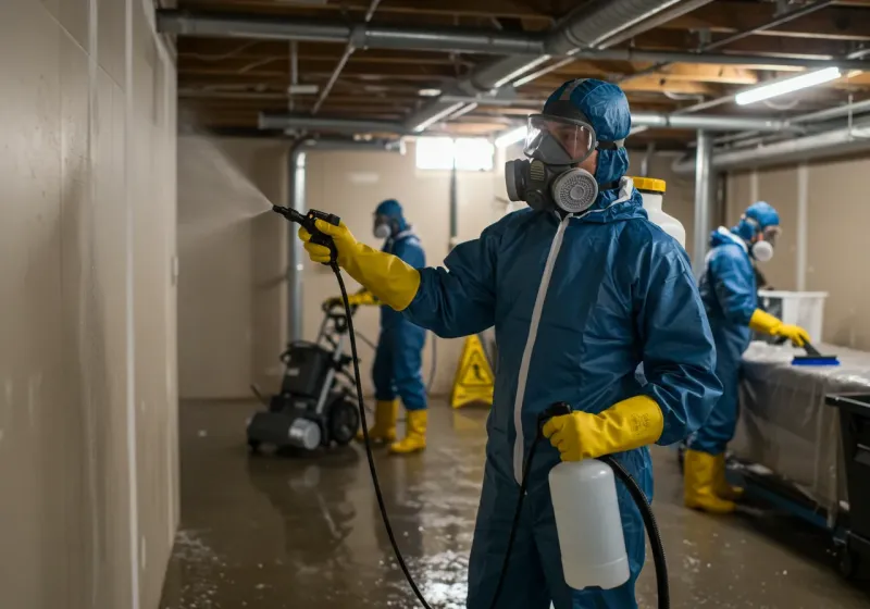 Basement Sanitization and Antimicrobial Treatment process in Buchanan, GA